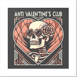 Anti Valentine’s Club -Art Deco inspired Posters and Art